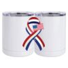 10 oz. White Stainless Steel Short Tumbler Thumbnail