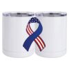 10 oz. White Stainless Steel Short Tumbler Thumbnail