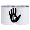 10 oz. White Stainless Steel Short Tumbler Thumbnail