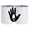 10 oz. White Stainless Steel Short Tumbler Thumbnail