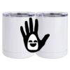 10 oz. White Stainless Steel Short Tumbler Thumbnail