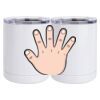 10 oz. White Stainless Steel Short Tumbler Thumbnail