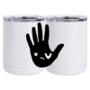 10 oz. White Stainless Steel Short Tumbler Thumbnail