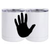 10 oz. White Stainless Steel Short Tumbler Thumbnail