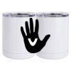 10 oz. White Stainless Steel Short Tumbler Thumbnail