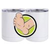 10 oz. White Stainless Steel Short Tumbler Thumbnail