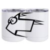 10 oz. White Stainless Steel Short Tumbler Thumbnail