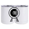 10 oz. White Stainless Steel Short Tumbler Thumbnail
