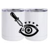 10 oz. White Stainless Steel Short Tumbler Thumbnail