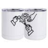 10 oz. White Stainless Steel Short Tumbler Thumbnail