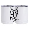 10 oz. White Stainless Steel Short Tumbler Thumbnail