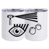 10 oz. White Stainless Steel Short Tumbler Thumbnail