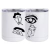 10 oz. White Stainless Steel Short Tumbler Thumbnail