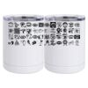 10 oz. White Stainless Steel Short Tumbler Thumbnail