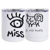 10 oz. White Stainless Steel Short Tumbler Thumbnail