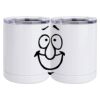 10 oz. White Stainless Steel Short Tumbler Thumbnail