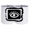 10 oz. White Stainless Steel Short Tumbler Thumbnail