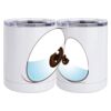 10 oz. White Stainless Steel Short Tumbler Thumbnail