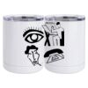 10 oz. White Stainless Steel Short Tumbler Thumbnail