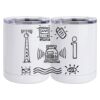 10 oz. White Stainless Steel Short Tumbler Thumbnail