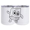 10 oz. White Stainless Steel Short Tumbler Thumbnail
