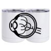 10 oz. White Stainless Steel Short Tumbler Thumbnail