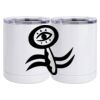 10 oz. White Stainless Steel Short Tumbler Thumbnail