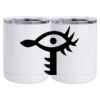 10 oz. White Stainless Steel Short Tumbler Thumbnail