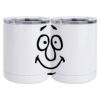 10 oz. White Stainless Steel Short Tumbler Thumbnail