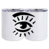 10 oz. White Stainless Steel Short Tumbler Thumbnail