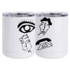 10 oz. White Stainless Steel Short Tumbler Thumbnail