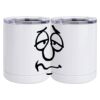 10 oz. White Stainless Steel Short Tumbler Thumbnail