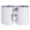 10 oz. White Stainless Steel Short Tumbler Thumbnail