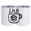 10 oz. White Stainless Steel Short Tumbler Thumbnail