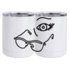 10 oz. White Stainless Steel Short Tumbler Thumbnail