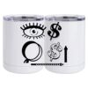 10 oz. White Stainless Steel Short Tumbler Thumbnail
