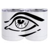 10 oz. White Stainless Steel Short Tumbler Thumbnail