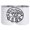 10 oz. White Stainless Steel Short Tumbler Thumbnail