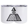 10 oz. White Stainless Steel Short Tumbler Thumbnail