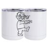 10 oz. White Stainless Steel Short Tumbler Thumbnail