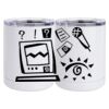 10 oz. White Stainless Steel Short Tumbler Thumbnail