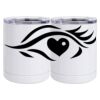 10 oz. White Stainless Steel Short Tumbler Thumbnail