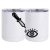 10 oz. White Stainless Steel Short Tumbler Thumbnail
