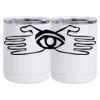 10 oz. White Stainless Steel Short Tumbler Thumbnail