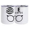 10 oz. White Stainless Steel Short Tumbler Thumbnail