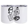10 oz. White Stainless Steel Short Tumbler Thumbnail