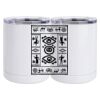 10 oz. White Stainless Steel Short Tumbler Thumbnail