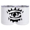 10 oz. White Stainless Steel Short Tumbler Thumbnail