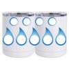 10 oz. White Stainless Steel Short Tumbler Thumbnail