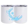 10 oz. White Stainless Steel Short Tumbler Thumbnail